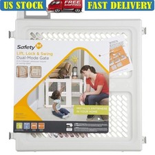 Adjustable Baby Gate Doorways  Stairs Pressure Mounted Safety Barrier Snap New