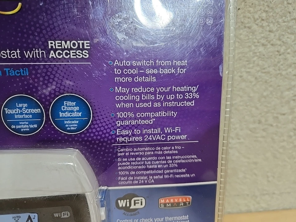 Filtrete 3M50 Wi-Fi 7-Day Programmable Thermostat NEW (Damaged Packaging)* - Image 2 of 4