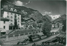 31732 VINTAGE POSTCARD AOSTA province - CHAMPOLUC: MODERN HOTEL 1954