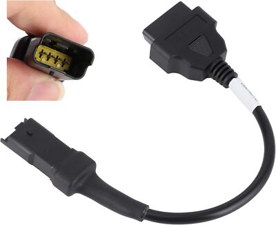 4 Pin to OBD2 Cable Diagnostic Tool Adapter Connector Fit for DUCATI Motorbike
