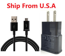 2A Charging Wall Charger 3FT Long Micro USB Data Cable for Samsung S6 Note4 BLK