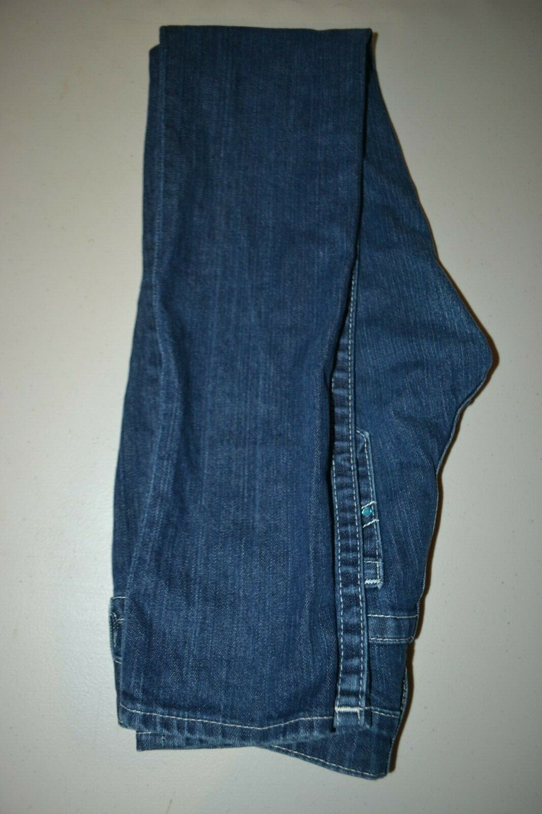True Religion Women's Stella Skinny Blue Gem No Pocket Flaps Blue Jeans 27x33 thumbnail 11
