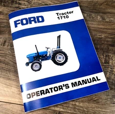 Ford 1710 Tractor Operators Manual Owners Book Maintenance Adjustments Lube