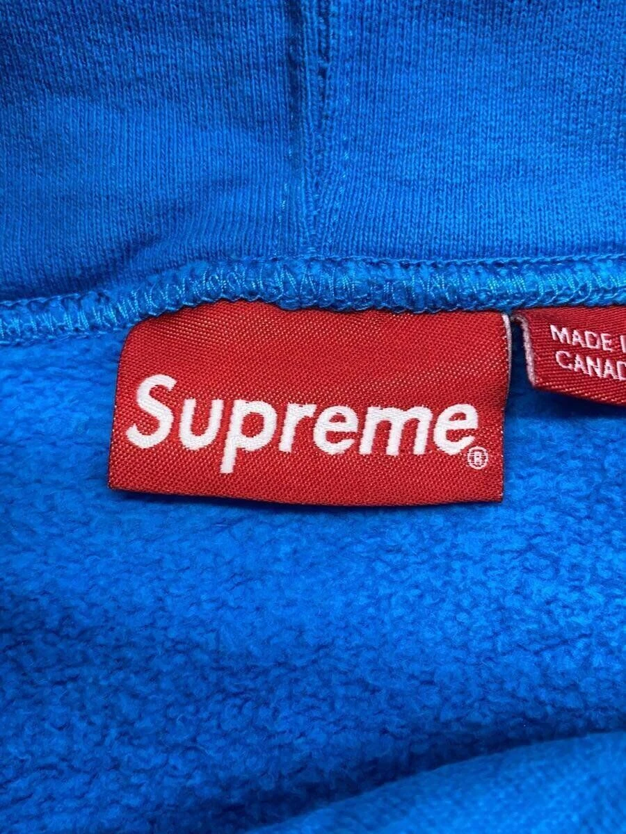 Felpa Supreme con cappuccio XL cotone blu tinta unita RN101837CA38135 usata