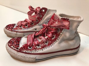 red sequin converse high tops