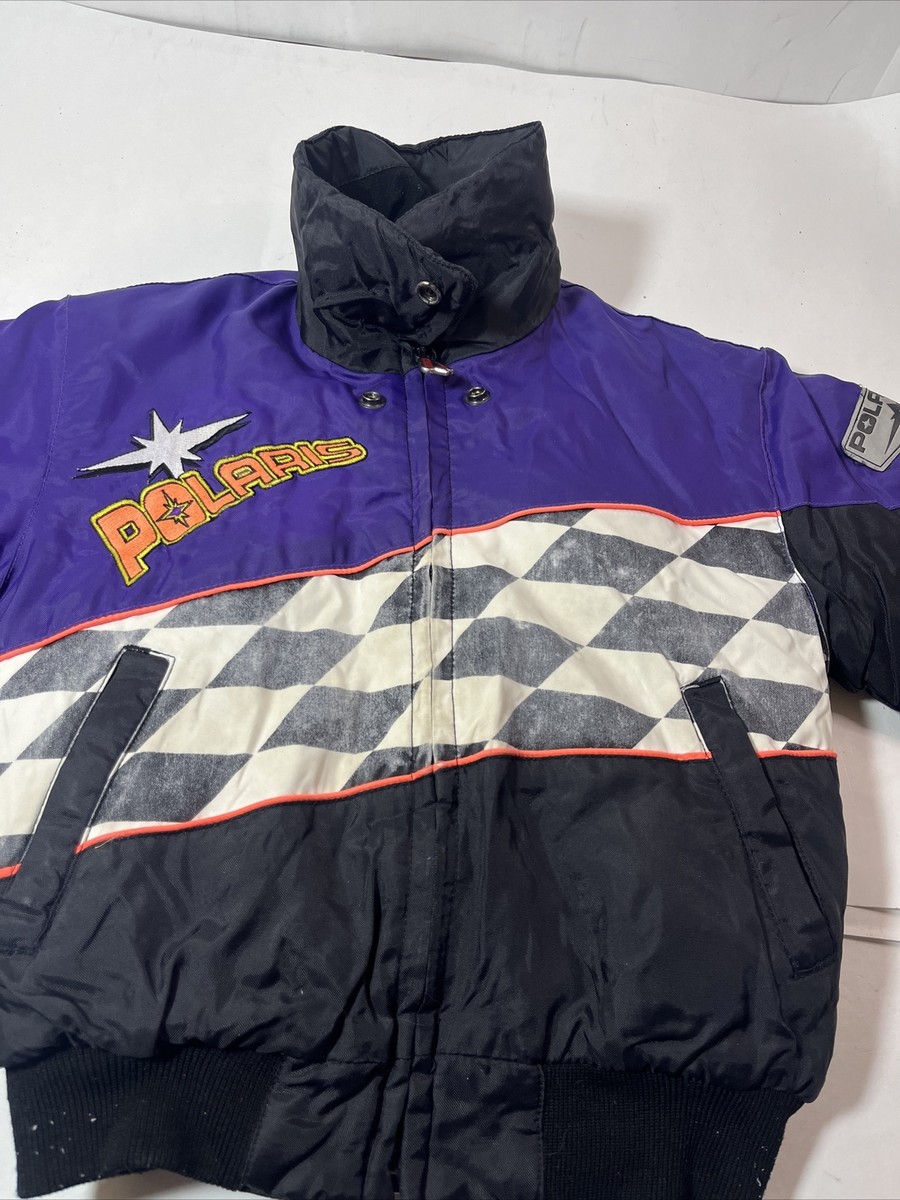 Veste De Motoneige Polaris Xtreme Pour Femme - Noir, à Carreaux, Taille LG, Vintage