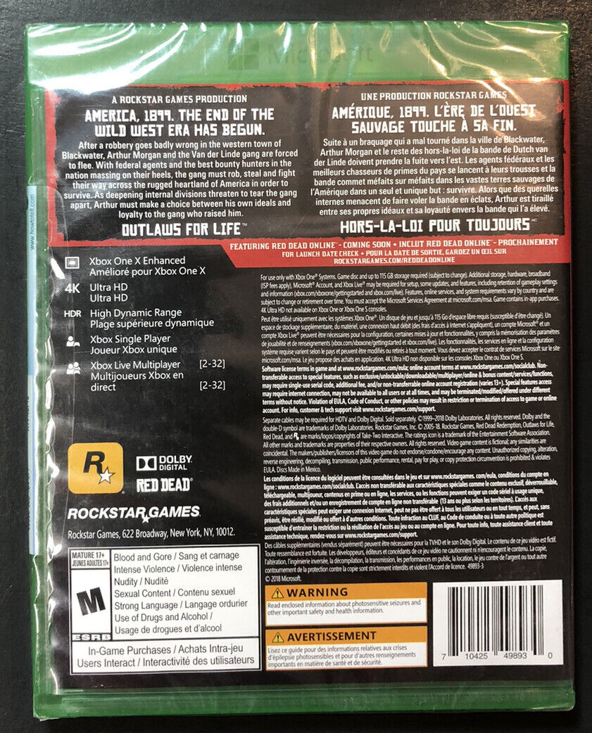 Red Dead Redemption 2 - Xbox One, Xbox One