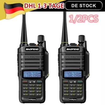 MARKENLOS BaoFeng 1/2x UV-9R Plus UHF/VHF 2 Band UKW-Rundfunk Walkie-Talkie Hand-Funkgerät