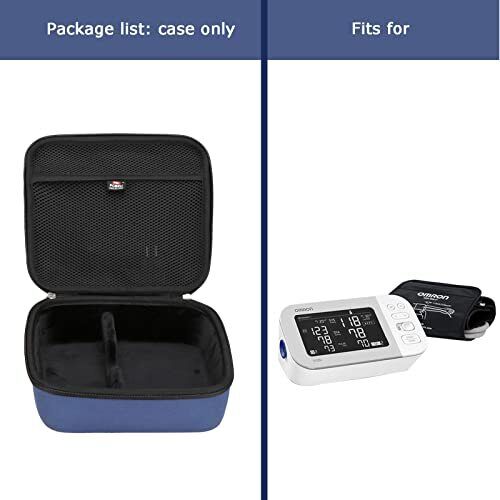 FBLFOBELI Hard Storage Case Compatible with Omron Platinum Bp5450 / 10 Series BP7450 / Gold Bp5350 / 7 Series BP7350 Blood Pressure Monitor with Upper