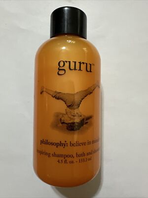 Philosophy   Guru   -inspiring shampoo, bath & shower gel  4.5 Oz. Vintage
