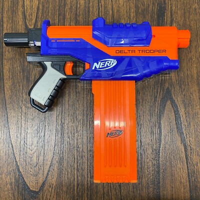 NERF N-Strike Elite DELTA TROOPER Dart Gun Blaster w/18 Mag TESTED