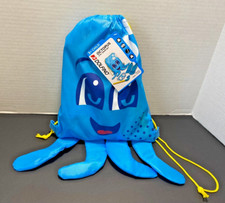 NEW Dolfino Octopus 5 Piece Swim Set Blue: Backpack, Mask, Snorkel, Fins