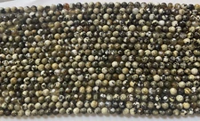 NATURAL BROWN BEIGE BLACK  8MM FACETED 15" STRAND  BELOW WHOLESALE BARGAIN!!!