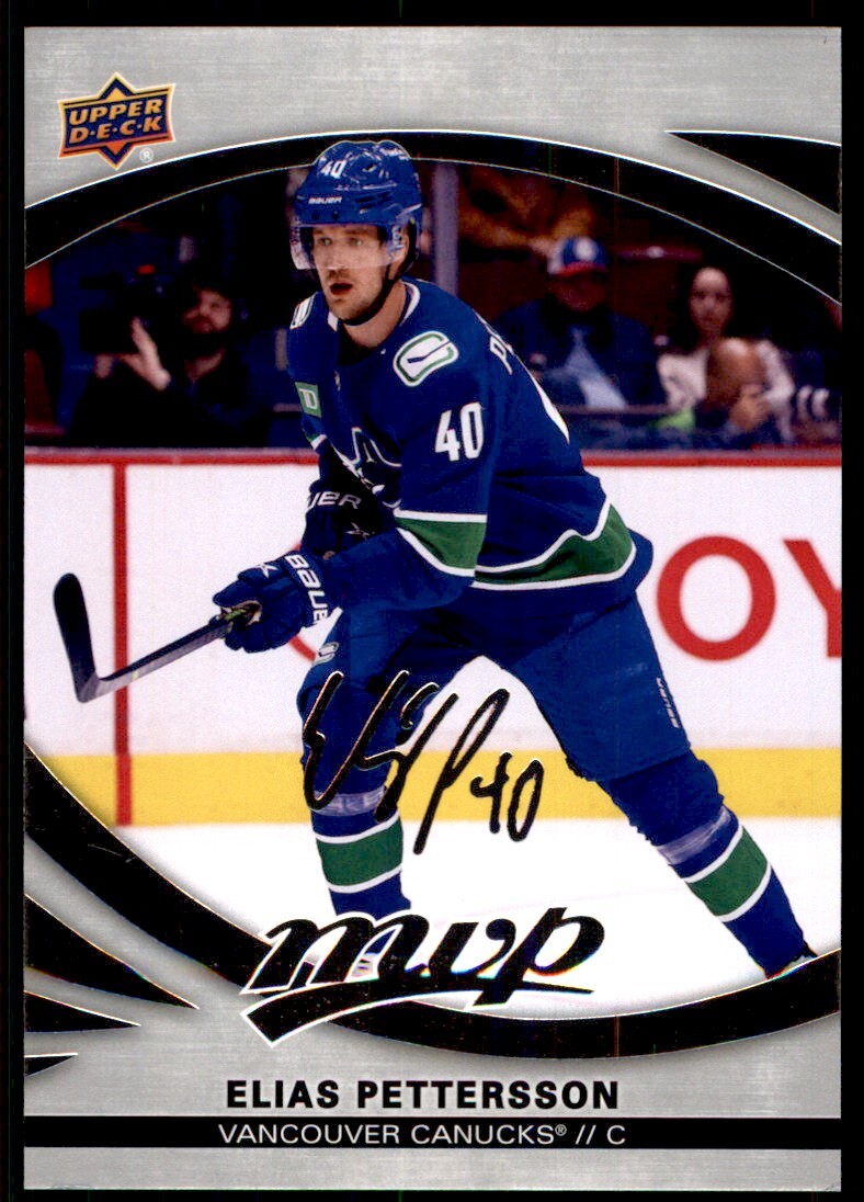 2023-24 UPPER DECK MVP SILVER SCRIPT ELIAS PETTERSSON VANCOUVER CANUCKS #117