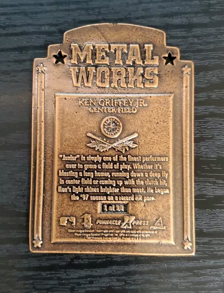 1997 Pinnacle X-Press Metal Works Bronze Ken Griffey Jr #1 | eBay