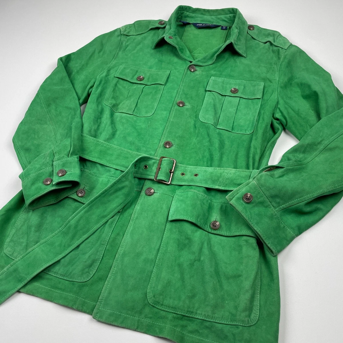 Ralph lauren hot sale suede safari jacket