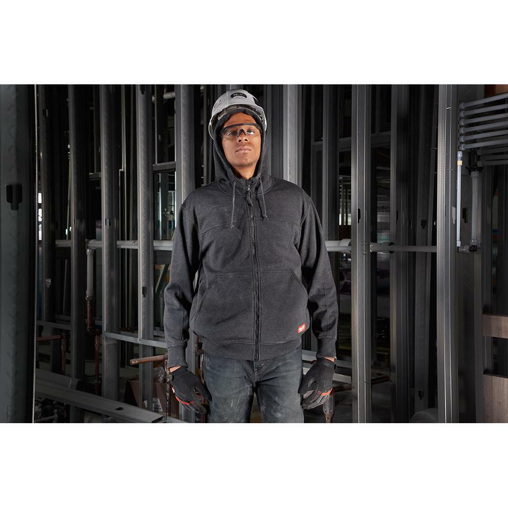 Men's Large Black Hooded Sweatshirt 