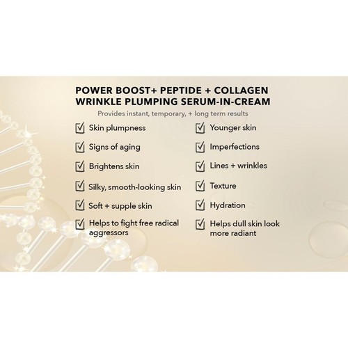 Nakery Beauty 2 Pack Power Boost Peptide Collagen Serum In Cream Wrinkle New - Picture 3 of 9