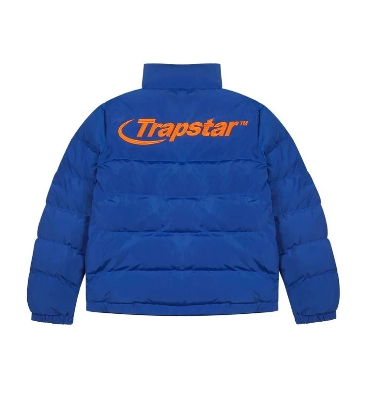 TrapStar Irongate Detachable Hood Puffer Jacket Blue/Orange All Size  Available | eBay
