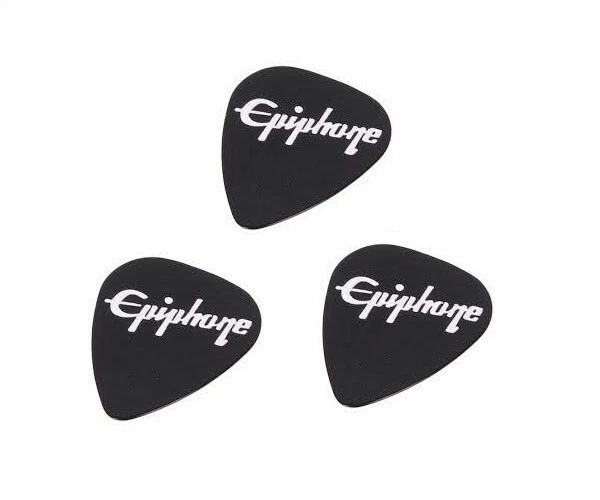 3 x Official Epiphone Branded Plectrums Guitar Picks Heavy Gauge 3 Pack