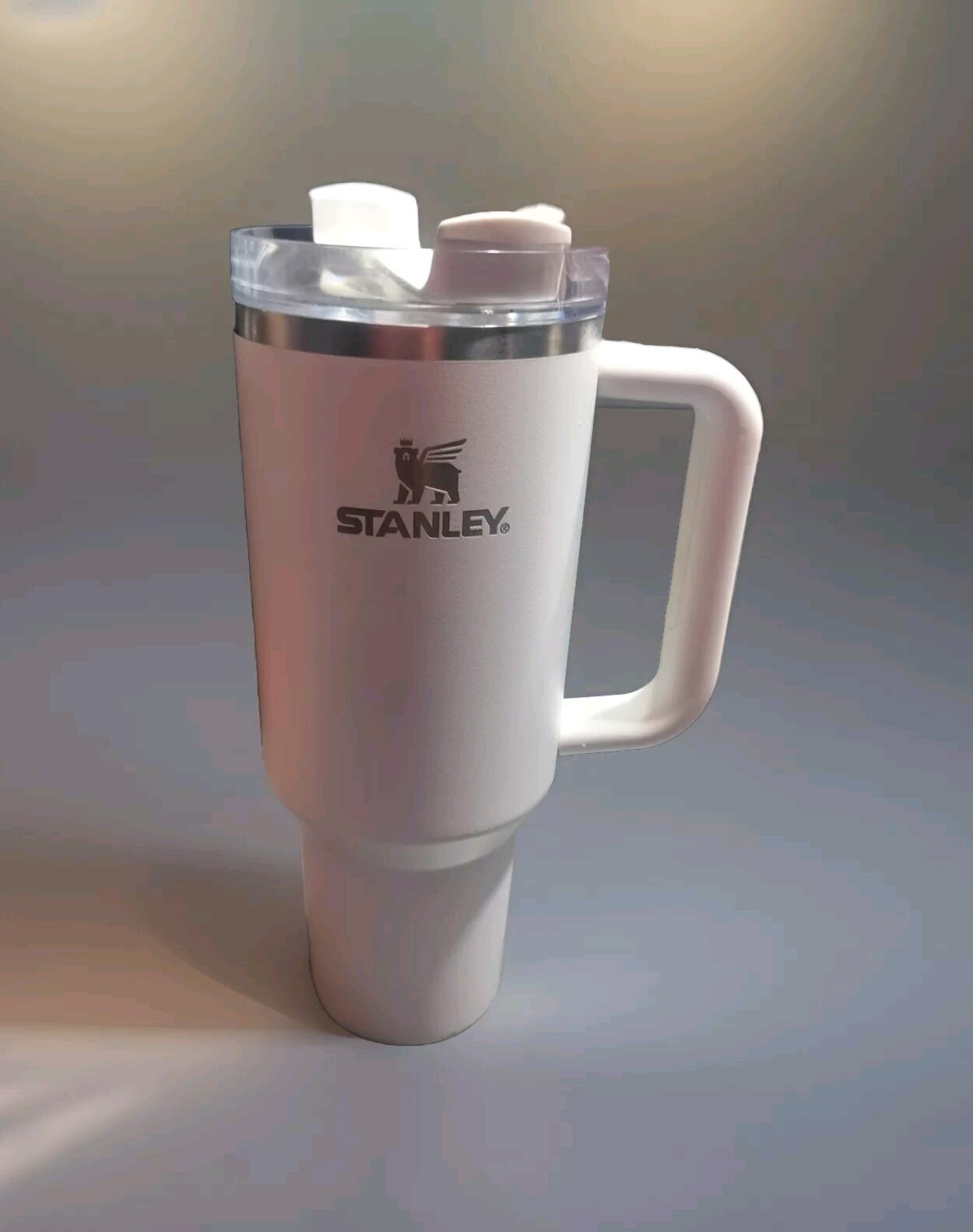 Stanley Tumbler Cup Adventure Travel Tumbler - White And Silver 🤍