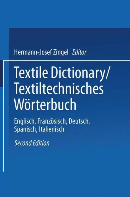 Thumbnail - Textile Dictionary / Textiltechnisches Wörterbuch Hermann-josef Zingel