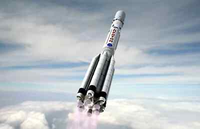 Kleines A6 Weltraumrakete Poster (nagelneu)