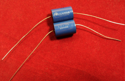 Cardas Clear metallized copper audio capacitor-  1 matched pair .1uF/400vdc