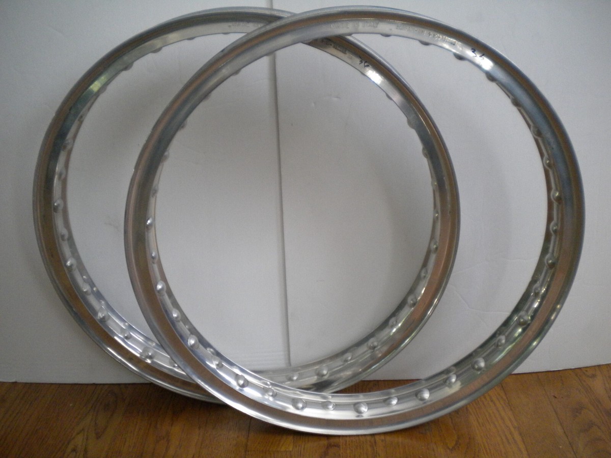 Borrani Record Aluminum Motorcycle Rims(2)-NOS | eBay