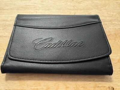 Cadillac OEM Owner's Manual Leather Case Bag Paperwork Storage Pouch