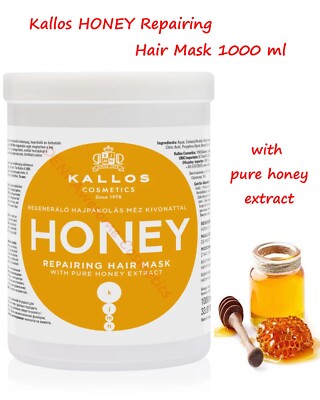 Kallos Honig reparierende Haarmaske mit reinem Honigextrakt 1000ml