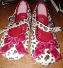 Simonetta Vera Pelle Italian Girl's Dress Shoes Size 24- Cheetah Print Real Fur!