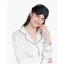 22 Momme Pure Mulberry Silk Sleep Mask, Filled with 100% Mulberry Silk, Silk Eye