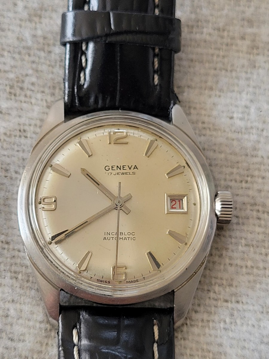Geneva automatic watch 17 JEWEL Inca Block Auto. Swiss Made 34