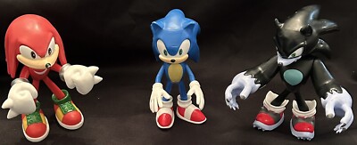 Sonic, Knuckles, Werehog   5  Tall   Adjustable Arms, Legs And Heads