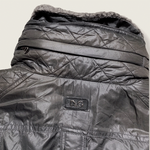 $1950 Designer DOLCE & GABBANA Men's Shearling Aviator Lamb Fur Biker Jacket - Picture 10 of 13
