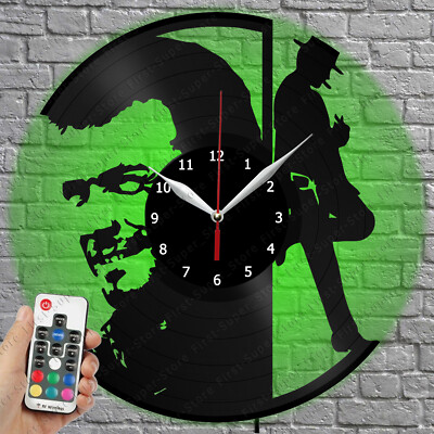 LED Clock Clint Eastwood Vinyl Record Wall Clock Led Light Wall Clock 3076