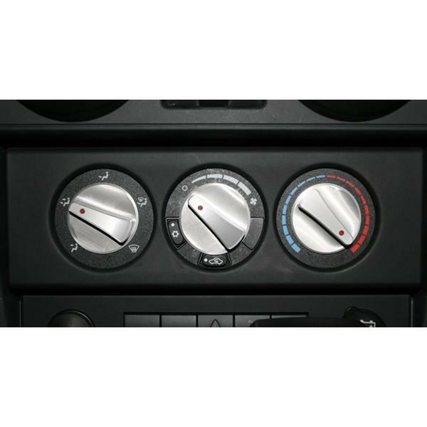 Kit boutons climatisation aluminium rouge Jeep Wrangler JK pour réparer les commandes cassées