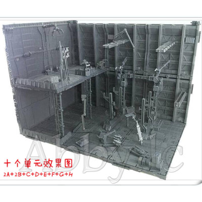 10 Mechanical Chain Machine Nest Bases for MG 1/100 Transforming Action Figures