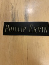 Phil Ervin NAMEPLATE FOR AUTOGRAPH BAT-BASEBALL-JERSEY-PHOTO 1”x3”
