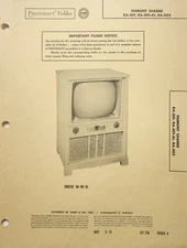 SAMS TELEVISION SERVICE MANUAL 270-4 DUMONT RA-301 RA-301-A1 RA-302