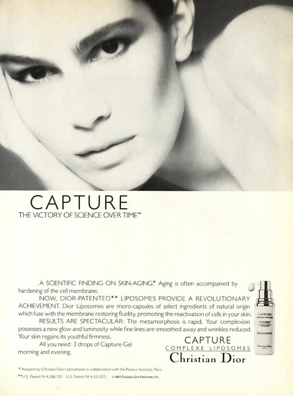 PUBLICITÉ MAGAZINE Dior capture soin 1 page 1988