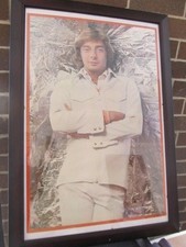 NEW BARRY MANILOW-  23 X 33 - POSTER - VINTAGE 1977 - WITH LOVE WHITE LEISURE
