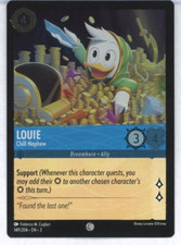 Disney Lorcana: Into The Inklands 149/204 Cold Foil Louie Chill Nephew