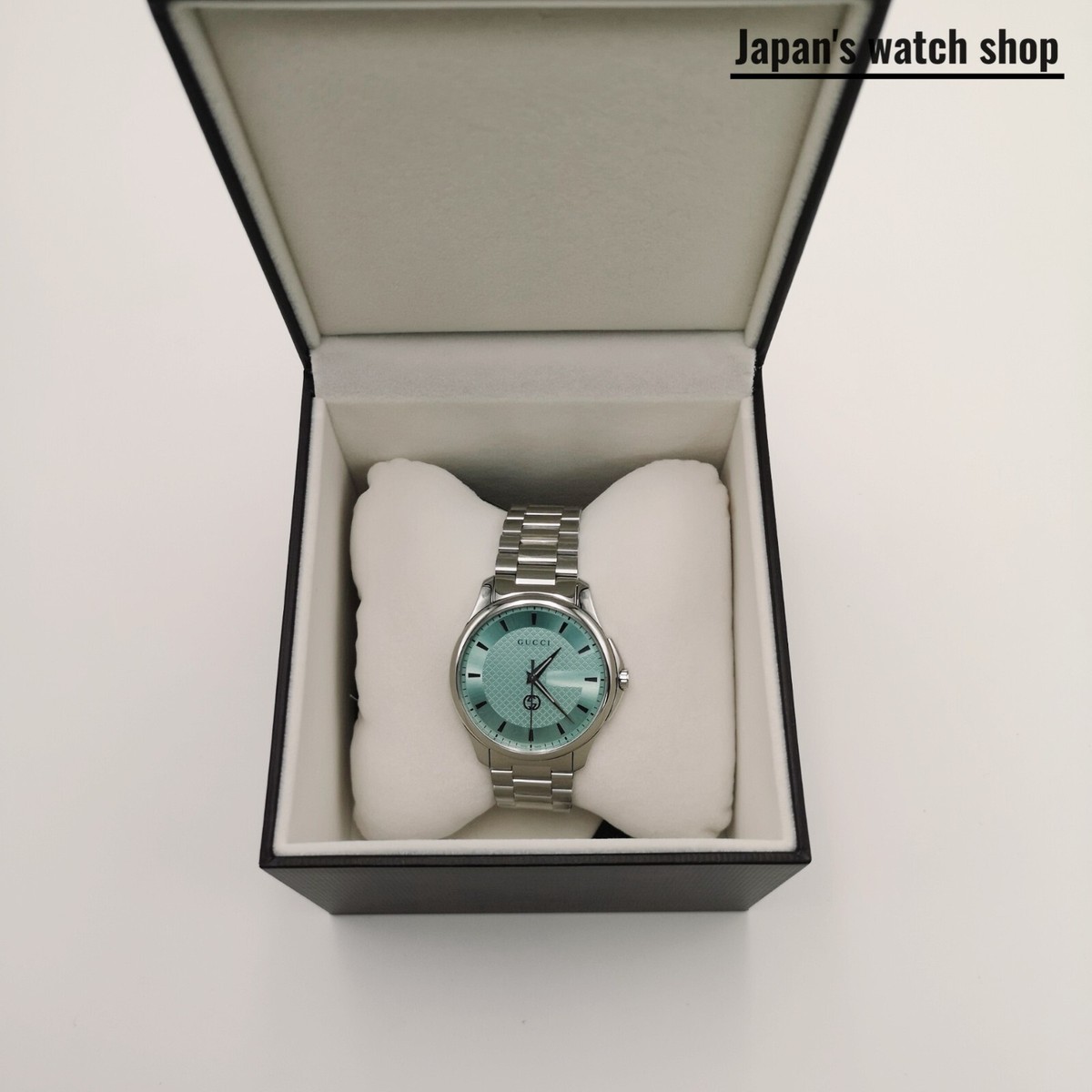 GUCCI G-Timeless YA126372 Turquoise Stainless Steel Men's Watch