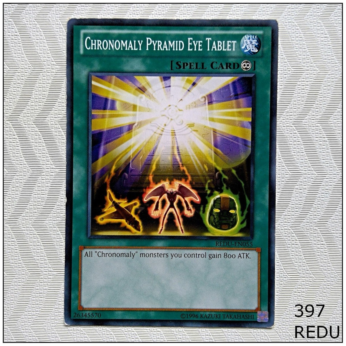 Yu-Gi-Oh! Chronomaly Pyramid Eye Tablet Card – REDU-EN055 Common | Return Of The Duelist