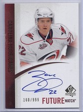 10-11 2010-11 SP AUTHENTIC ZAC DALPE FUTURE WATCH ROOKIE RC /999 297 HURRICANES