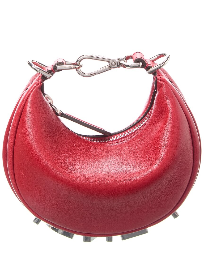 Fendi Fendigraphy Nano Leather Bag Charm Women's Red | eBay