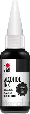 Marabu permanente Tinte Alcohol Ink schwarz 20 ml