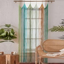 IOWER Macrame Curtain Macrame Boho Doorway Window Curtains for Wall Door Divi...